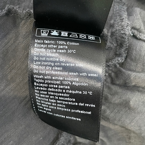 Ba&sh Voyce Midi Dress Carbon Gray Low Back Ruffles Elastic Waist - Picture 9 of 10